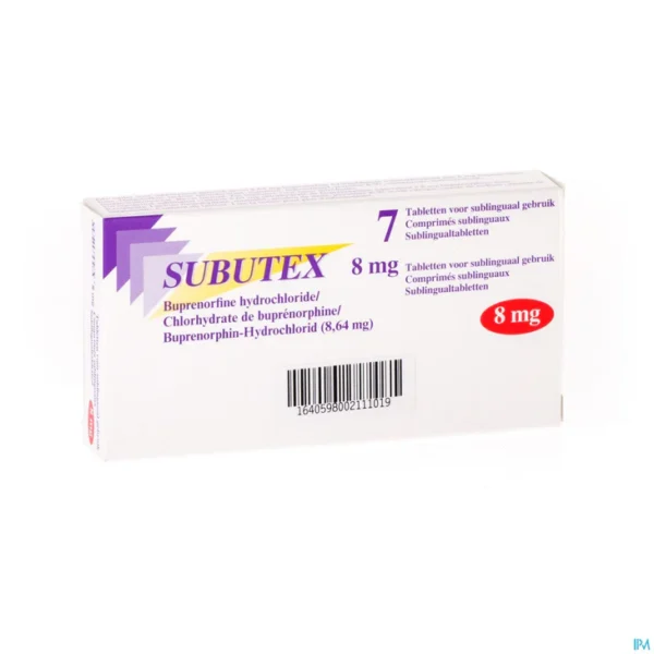 Subutex 8 mg Buprenorphine in UK
